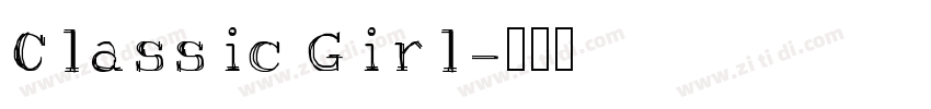 Classic Girl字体转换
